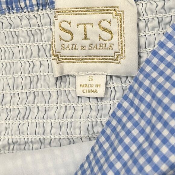 Sail to Sable Gingham Square Neck Top - Picture 5 of 5